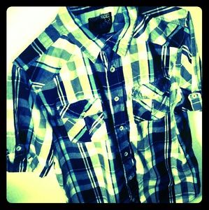 Straightfaded Button up Mens Shirt